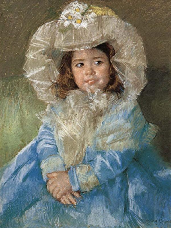 Mageter in the blue dress, Mary Cassatt